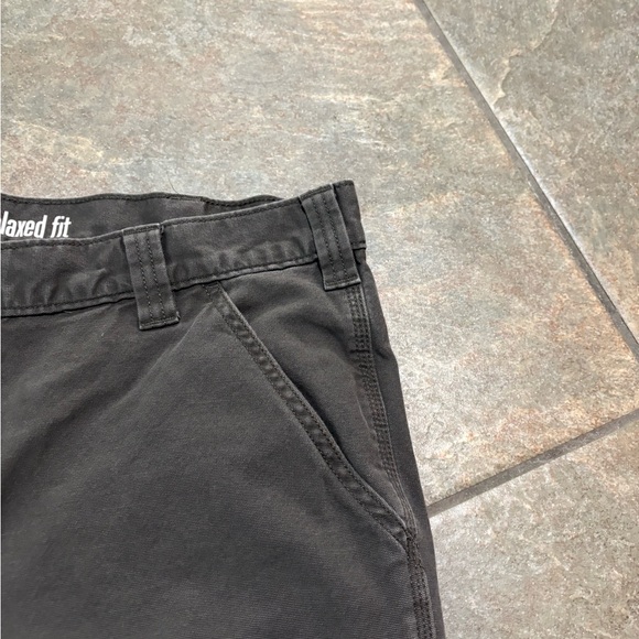 Carhartt Relaxed Fit Men's Dark Gray Work Pants 38x34 - Picture 2 of 10